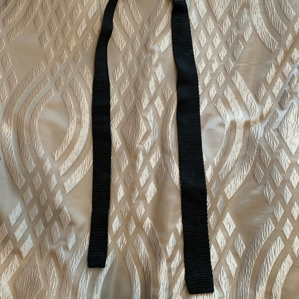 🤪 3 for $25 1901 Black Necktie 100% cotton knit